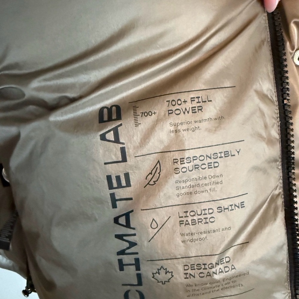 Brand New Aritzia SuperPuff - Liquid Shine | Size: L, Color: Modern Taupe - Picture 4 of 9